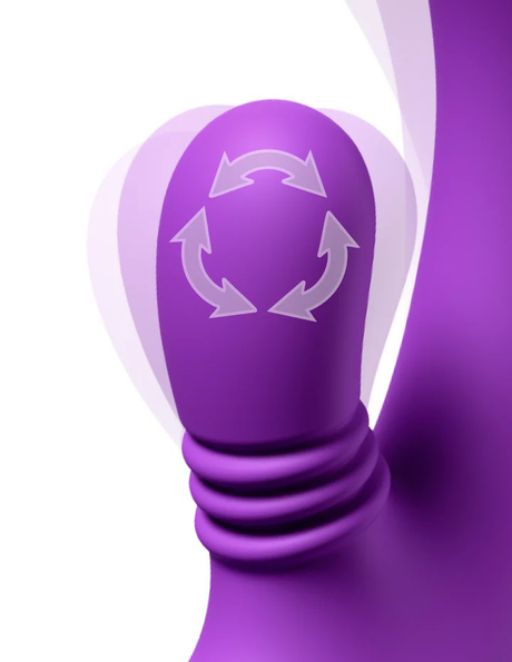 Pipedream IntiMotion G Pro Dual-Action Vibrator, Purple, 8.3 in - PD4986-12