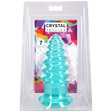 Doc Johnson Crystal Jellies Anal Twist — 7-Inch Teal - DJ0289-18-CD