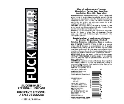 Fuck Water Premium Silicone Lubricant - 4 Fl. Oz. by Fuck Water