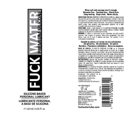 Fuck Water Premium Silicone Lubricant - 4 Fl. Oz. by Fuck Water