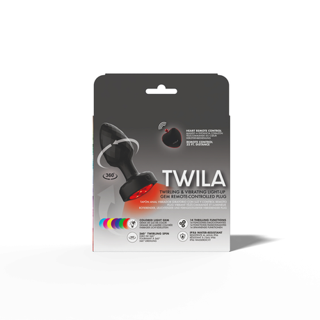 Viben Twila Light-Up Rotating Vibrating Anal Plug with Remote - VB-CC9160