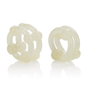 CalExotics Island Rings Double Stacker Glow-in-the-Dark Erection Enhancer (Pair) - SE1437002