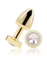 Gemsations Metal Butt Plug — Bling Bling Gold, 2.04 in