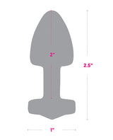 Gemsations Metal Butt Plug — Bling Bling Gold, 2.04 in