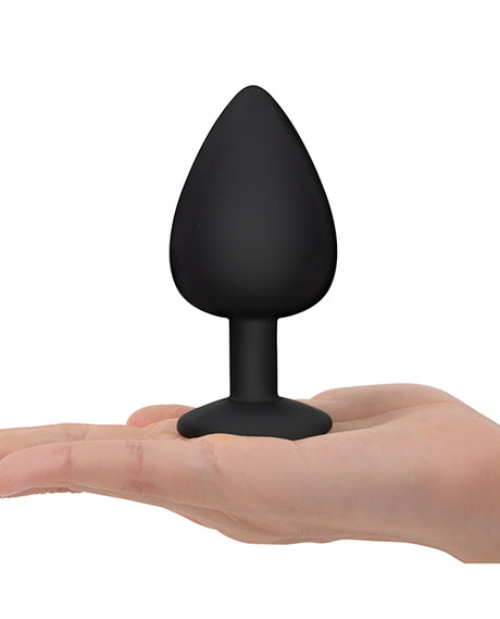 Gemsations 3-Piece Silicone Anal Training Plugs — Black (2.75", 3.15", 3.7")