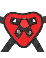 Lux Fetish Red Heart Strap On Harness Set by Lux Fetish