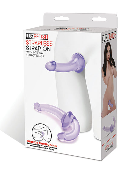 Lux Fetish Strapless Strap On - Purple by Lux