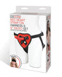 Lux Fetish 5" Dildo w/Red Heart Strap On Harness Set by Lux Fetish