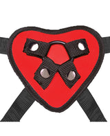 Lux Fetish 5" Dildo w/Red Heart Strap On Harness Set by Lux Fetish