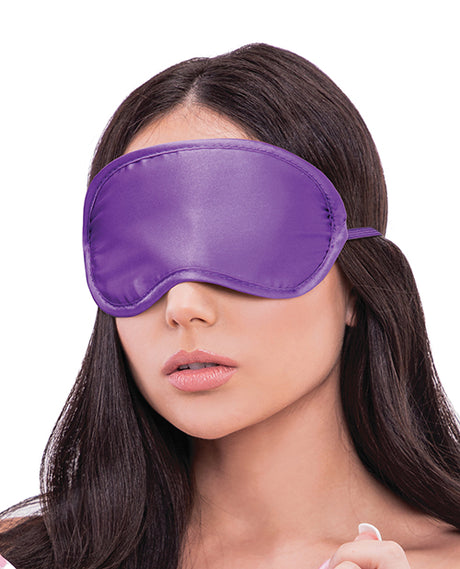 Lux Fetish Adjustable Collar & Cuffs Set with Detachable Leash — Purple