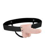 Lux Fetish 6" Rechargeable Strap On w/Balls - Ivory by Lux