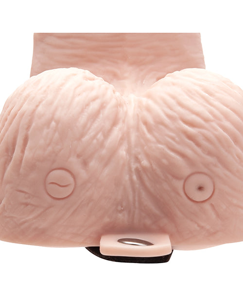 Lux Fetish 6" Rechargeable Strap On w/Balls - Ivory by Lux