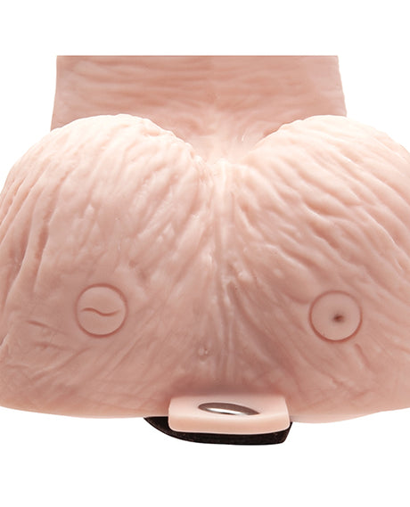 Lux Fetish 6" Rechargeable Strap On w/Balls - Ivory by Lux