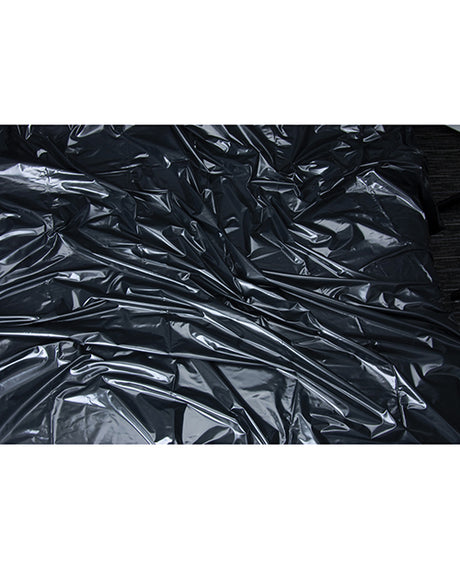 Lux Fetish Vinyl Bed Sheet - Black by Lux Fetish