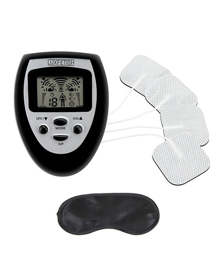 Lux Fetish Electro-Sex Kit with 4 Stimulation Pads & Eye Mask