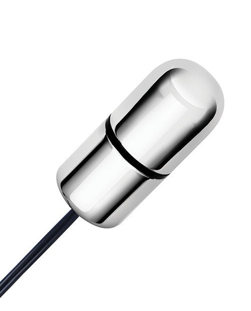 Lux Fetish Electro-Sex Shock Bullet with Remote and Satin Blindfold