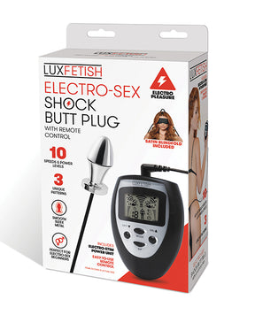 Lux Fetish Electro Sex Shock Butt Plug w/Remote by Lux Fetish