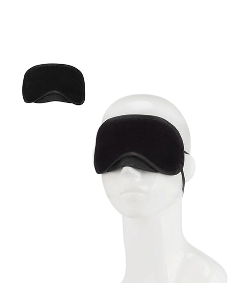 Lux Peek-A-Boo Love Mask Blindfold — Black