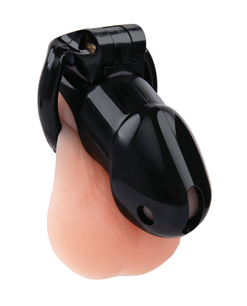 Lockmaster 4" Resin Cock Cage - Black by Lockmaster