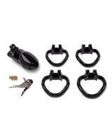 Lockmaster 4" Resin Cock Cage - Black by Lockmaster