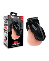 Lockmaster 4" Resin Cock Cage - Black by Lockmaster