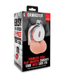 Lockmaster Stainless Steel Inverted Chastity Cage w/Cats Eye - Silver by Lockmaster
