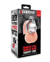 Lockmaster Stainless Steel Inverted Micro Chastity Cage - Silver by Lockmaster