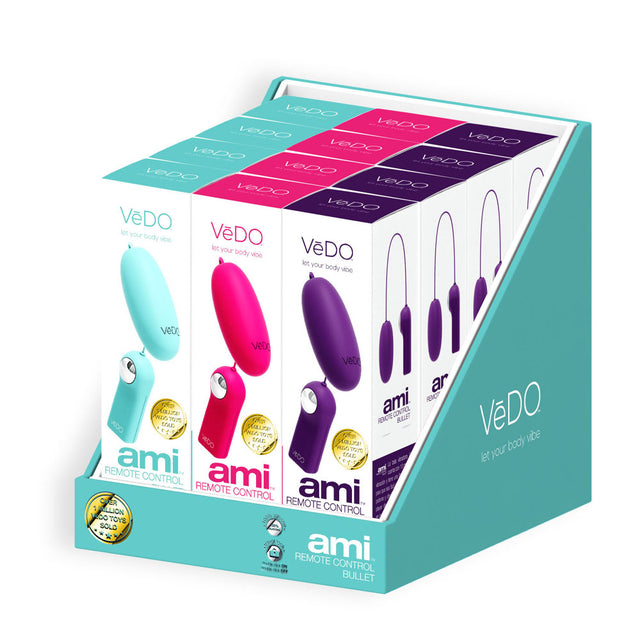 VeDO Ami Remote Control Bullet Vibrator — 12pc Display - VI-B0500