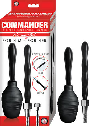 Nasstoys Commander Cleaning Kit — 59 in Hose, 2 Nozzles, 5 in Bottle - NW2829