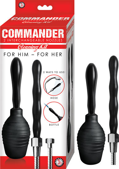 Nasstoys Commander Cleaning Kit — 59 in Hose, 2 Nozzles, 5 in Bottle - NW2829
