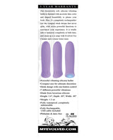 Evolved Purple Haze Rechargeable Silicone Bullet Vibrator — Purple