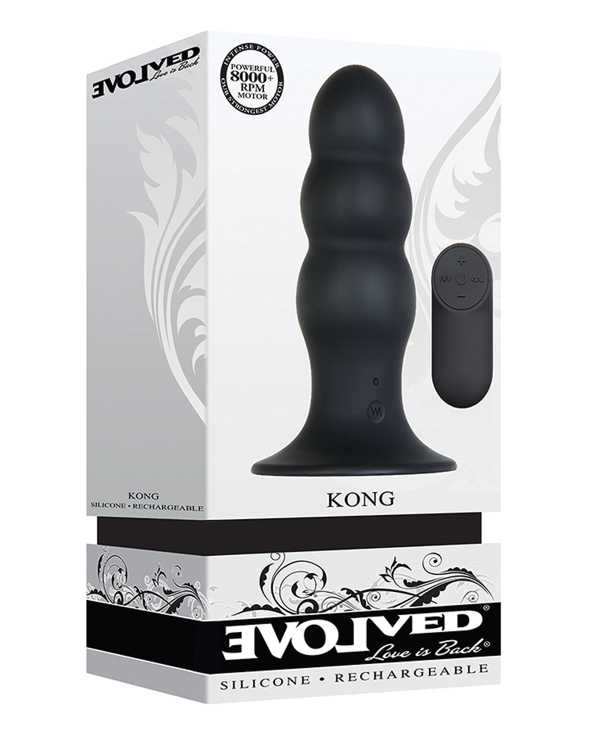 Evolved Kong Rechargeable Anal Plug - Black by Evolved