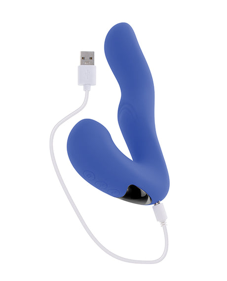 Evolved Tappity Tap Vibrator — Triple Motors, Blue