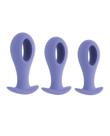 Evolved Hole Punch Anal Plug Set — Purple (Set of 3)
