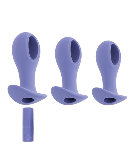 Evolved Hole Punch Anal Plug Set — Purple (Set of 3)