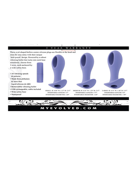 Evolved Hole Punch Anal Plug Set — Purple (Set of 3)