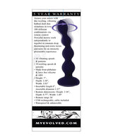 Evolved Pleasure Orbit Remote-Controlled Anal Vibe, Purple