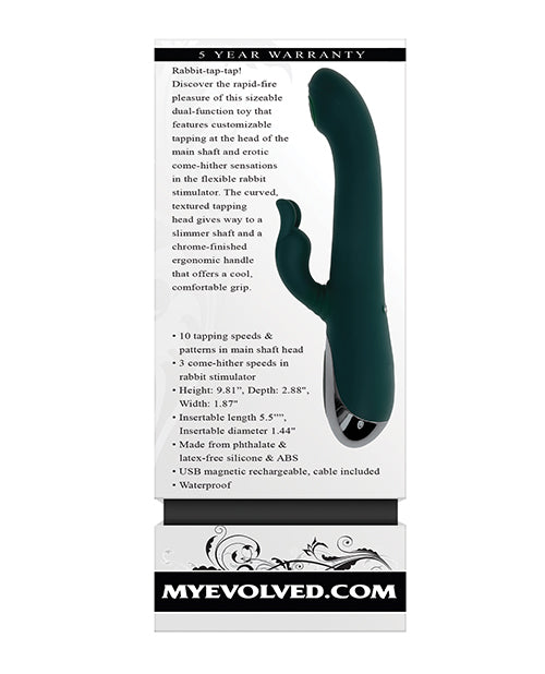 Evolved Tap Tap Rabbit Vibe — Dual-Action Rabbit, Green
