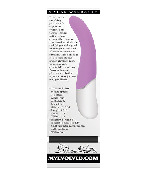 Evolved Slip of the Tongue G-Spot Vibrator — Purple/White
