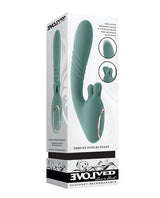 Evolved Thrust into Ecstasy Thrusting Rabbit Vibrator - Mint by Evolved