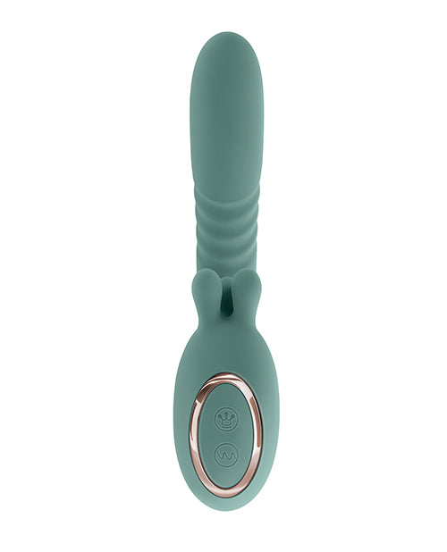 Evolved Thrust into Ecstasy Thrusting Rabbit Vibrator - Mint by Evolved