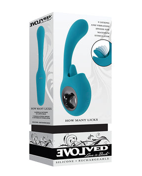 Evolved How Many Licks G-Spot Vibrator - Teal by Evolved