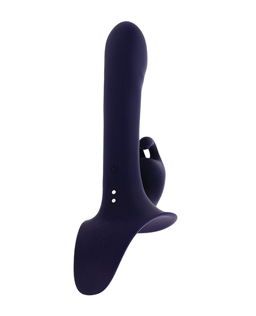 Evolved Giving Vibes Strap-On Bunny Stimulator with Remote — Purple