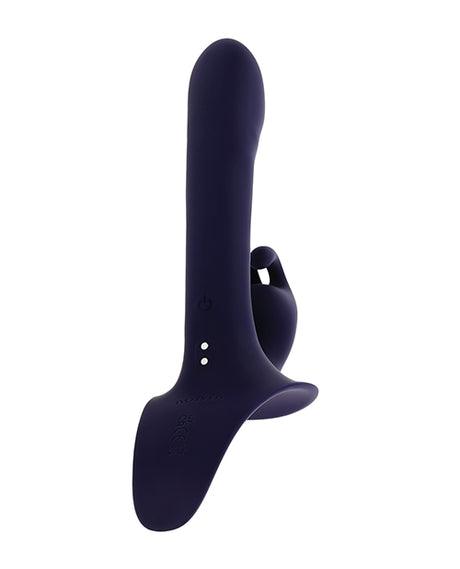 Evolved Giving Vibes Strap-On Bunny Stimulator with Remote — Purple