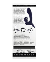 Evolved Giving Vibes Strap-On Bunny Stimulator with Remote — Purple