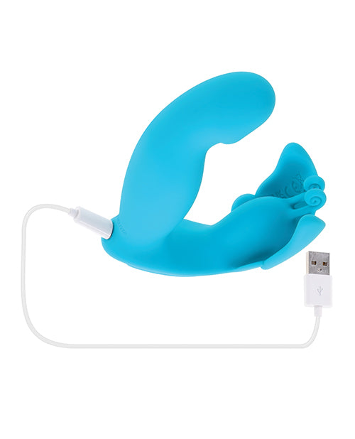 Evolved Spread Your Wings Rabbit Vibrator - Blue by Evolved