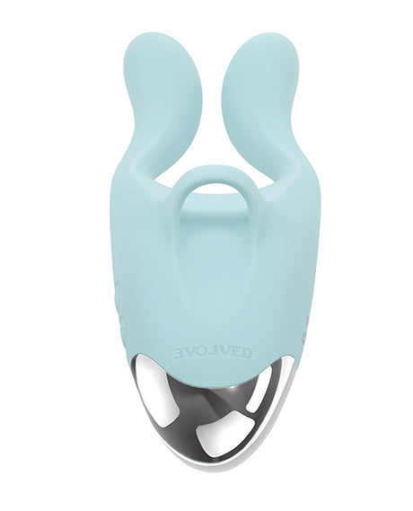 Evolved Couples Therapy Vibrator with Two Antennae — Mint