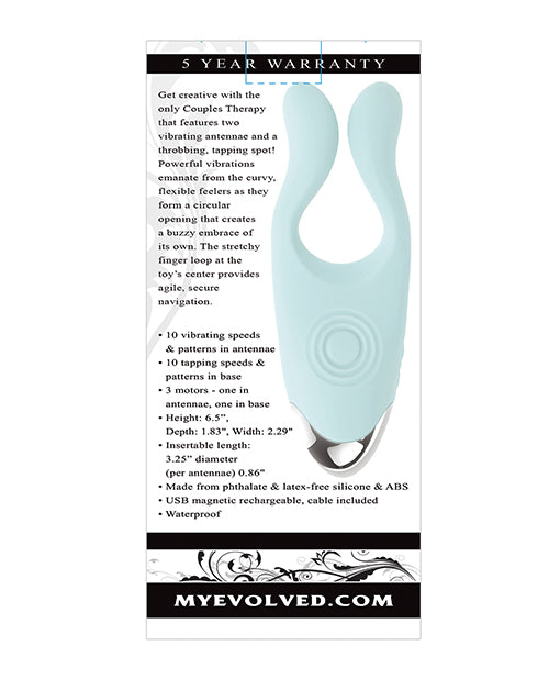 Evolved Couples Therapy Vibrator with Two Antennae — Mint