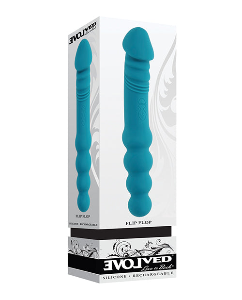 Evolved Flip Flop Dual-Sided Vibrator - Teal by Evolved