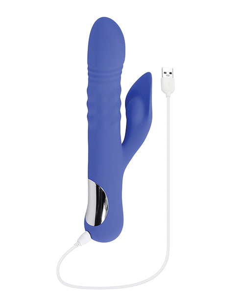 Evolved Pop Goes The O Dual-Action Vibrator — Blue